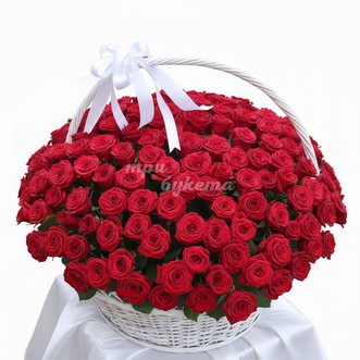 201 красная роза в корзине 201 красная роза в корзине